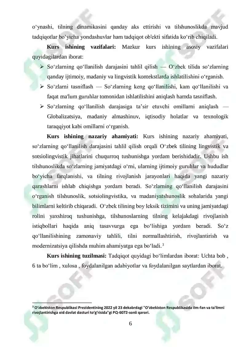 Oʻzbek tilida soʻzlarning qoʻllanilish darajasiga koʻra turlari 6