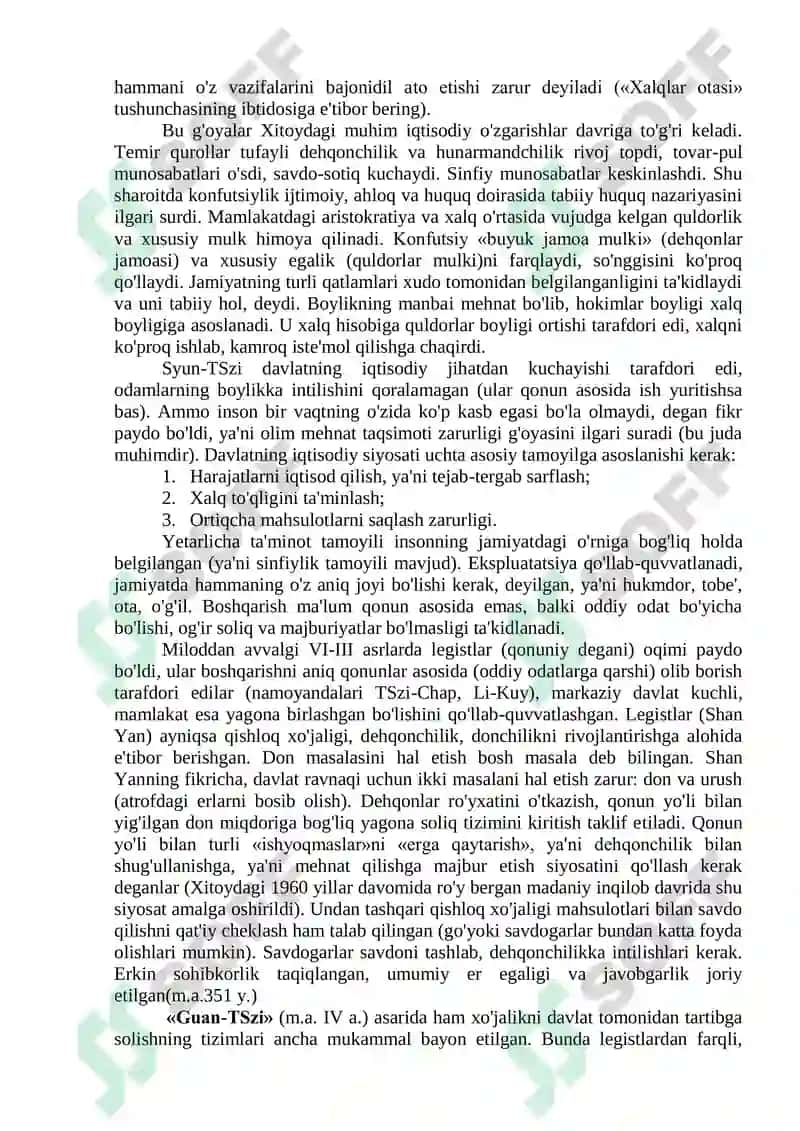 Qadimgi Osiyodagi iqtisodiy g'oyalar 6