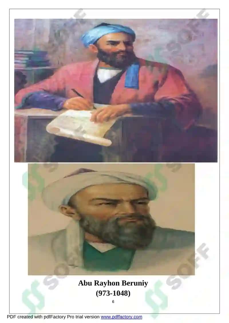 ABU RAYHON BERUNIYNING ILMIY-MA`RIFIY QARASHLARI 6