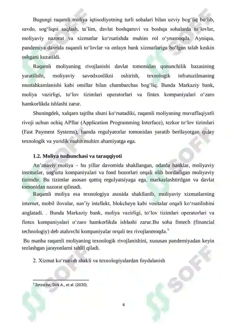 Raqamli moliya faniga kirish 6