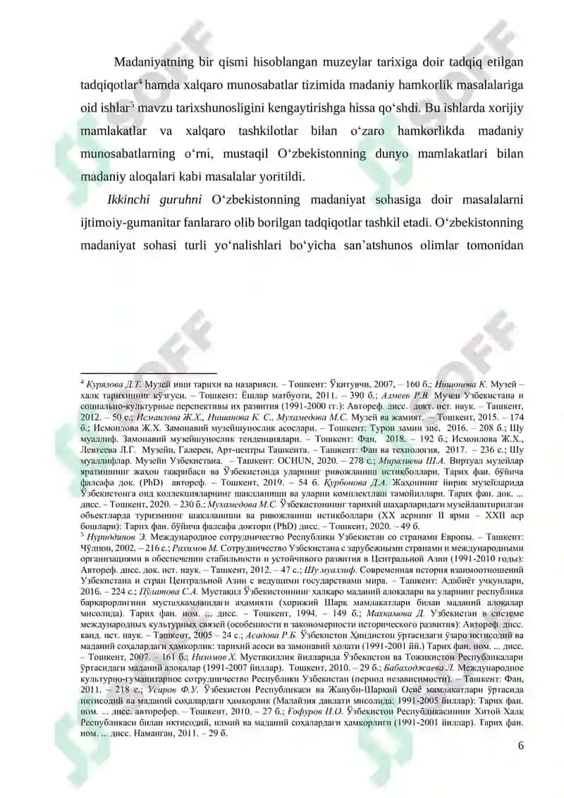 MАDАNIYАT SОHАSI BОSHQАRUV TIZIMI TАRIХI 6