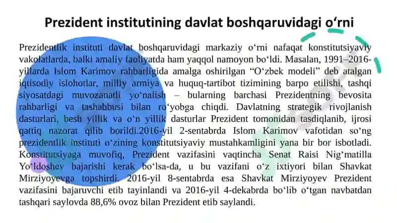 O'zbekiston Respublikasining Prezidenti 6