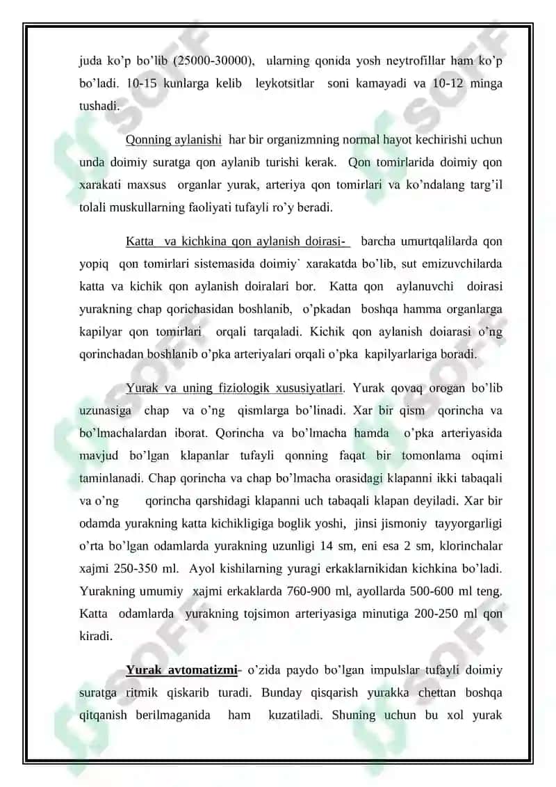 QON AYLANISH SISTEMASINING FIZIK ASOSLARI 6