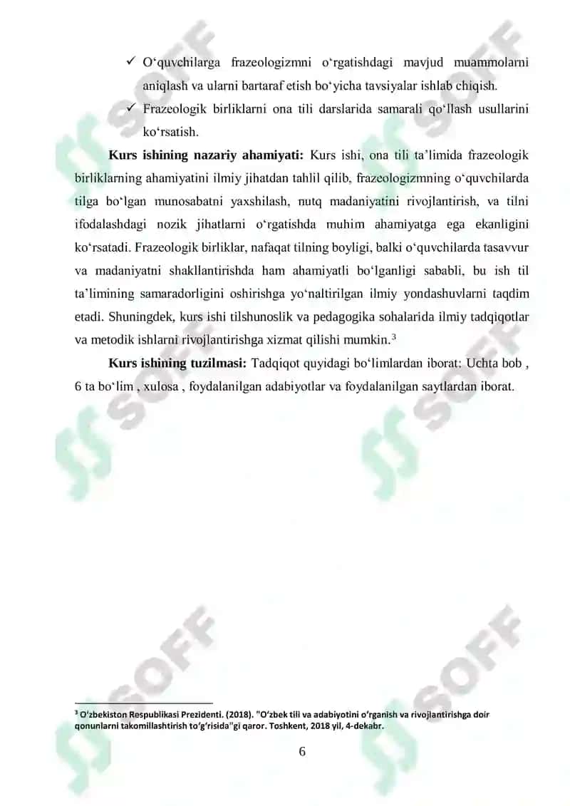 Ona tili ta’limida frazeologik birliklarning tutgan oʻrni 6