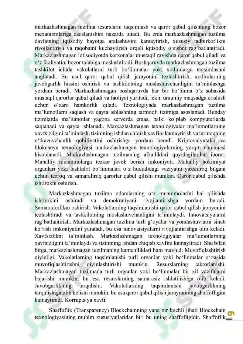 Blockchain texnologiyasi va uning dasturiy ta'minoti 6
