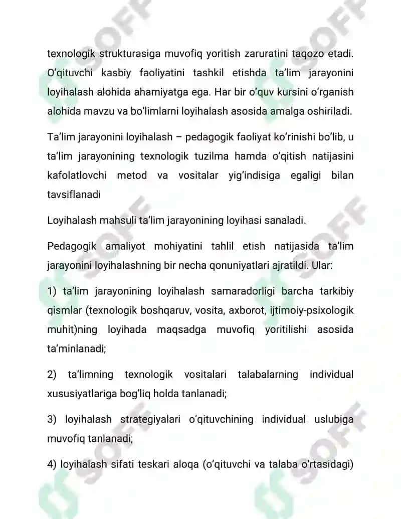 Fizikani o’qitish texnologiyalari va loyihalashtirish 6