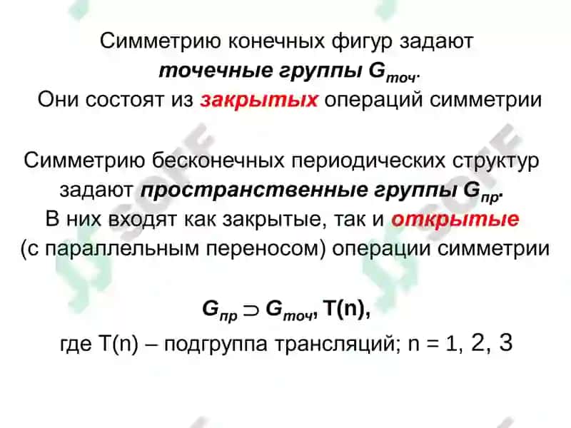 Кристаллографические классы 6