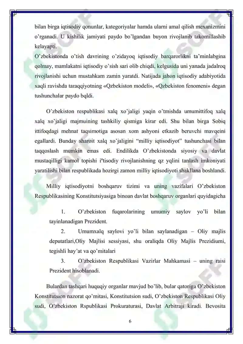 Milliy iqtisodiyot va uning makroiqtisodiy ko'rsatkichlari 6