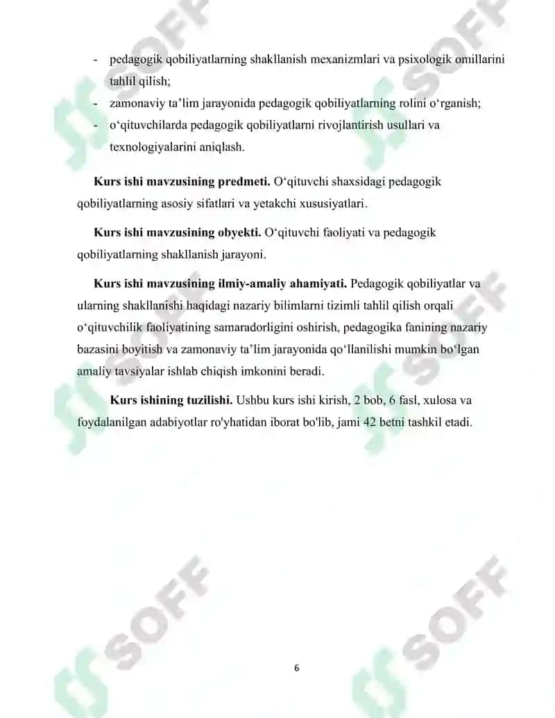 O'qituvchi pedagogik qobiliyatining asosiy sifatlari va yetakchi xususiyatlari 6