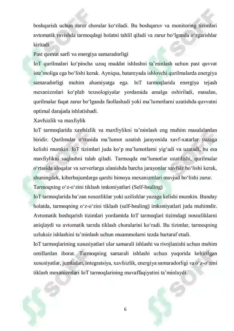 IoT tarmoqlarida tarmoqni avtomatik boshqarish tizimlari 6