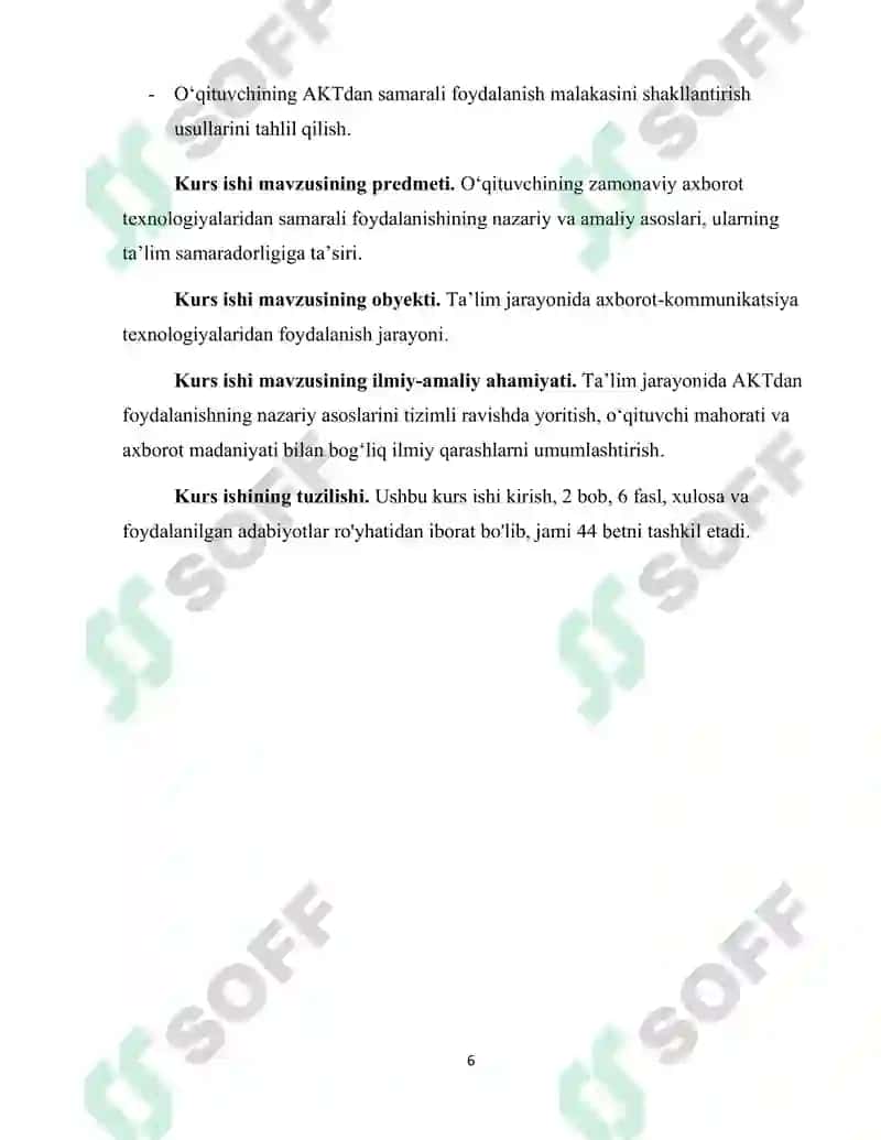 Pedagogik ta'lim jarayonida o'qituvchining zamonaviy axborot texnologiyalaridan samarali foydalanishi 6