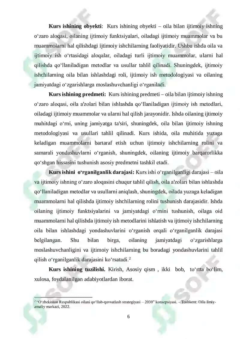 Oila bilan Ijtimoiy ishning mohiyati va mazmuni 6
