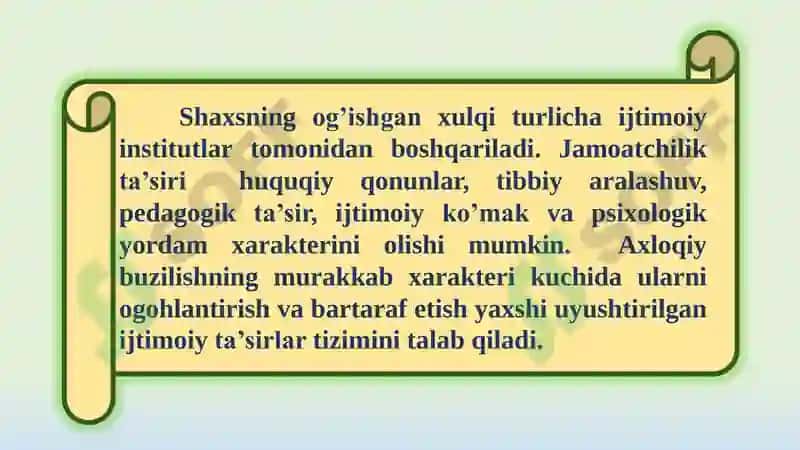 Xulqi og’ishgan bolalar psixologiyasi 6