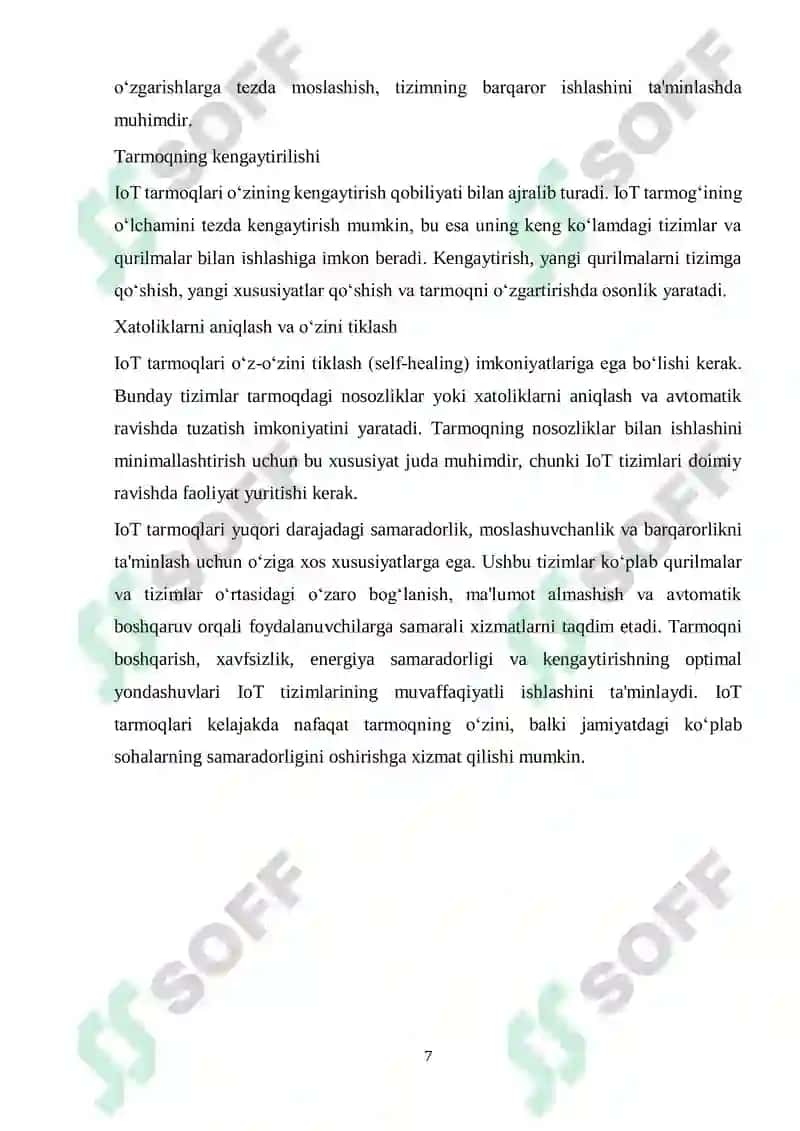IoT qurilmalarida tarmoqdagi noaniqliklarni bartaraf etish 7