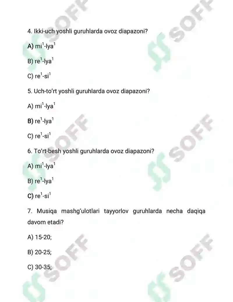Musiqa mashgʻulotlari tuzilishi 7