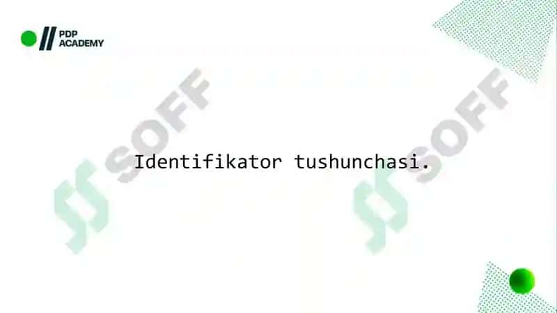 C++ DA MA’LUMOT TURLARI, o‘ZGARUVCHILAR VA LITERALLAR BILAN ISHLASH 7