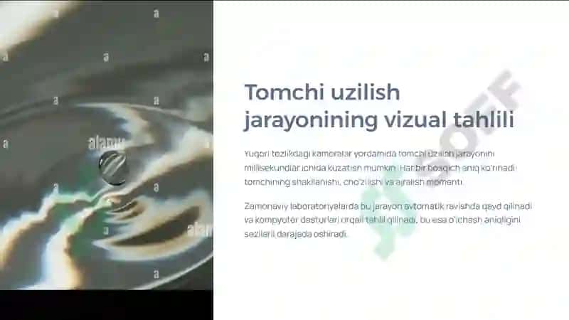 Sirt tarangligini tomchi uzulish usuli yordamida aniqlash 7