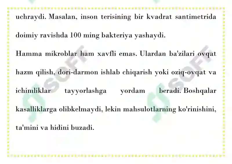 OQQ QO'LLANILGAN SHAROITDA OVQAT MAHSULOTLARINI SAQLASH, TASHISH, ISSIQ 7