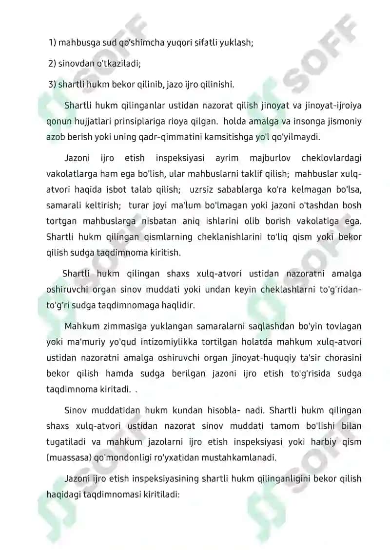 Boshqa jinoyat-huquqiy ta’sir choralarini ijro etish 7