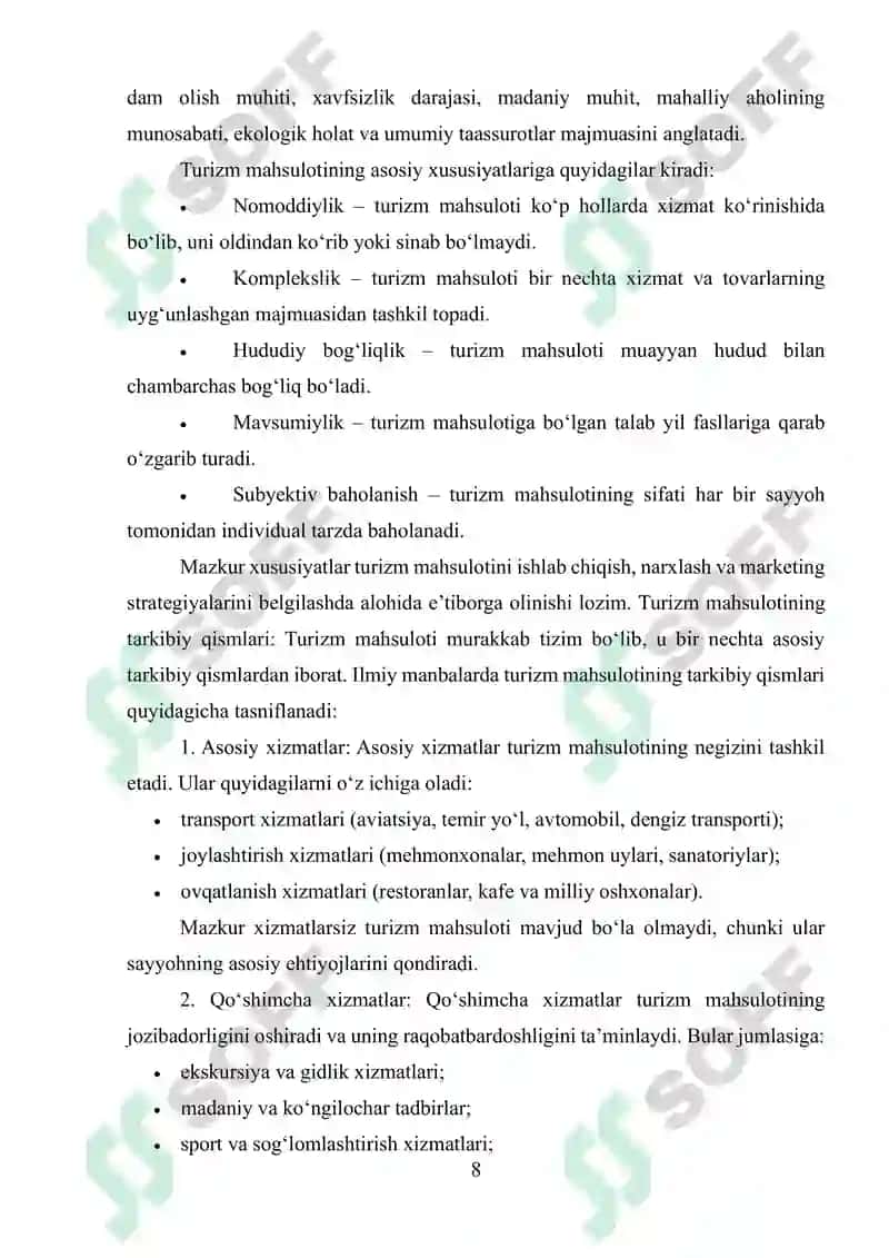 TURIZM MAHSULOTLARINING HUDUDIY RIVOJLANISHI 7