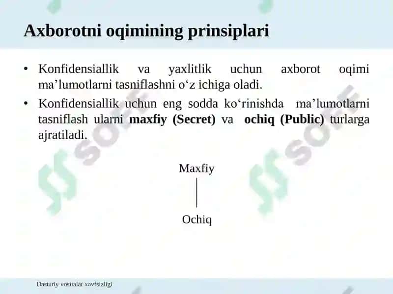 Axborotni sirqib chiqishi (Information Flow) 7
