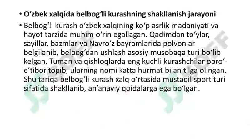 Belbog’li kurash 7