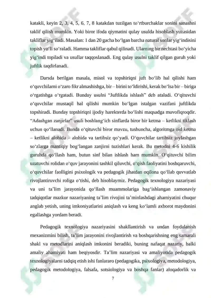 Ustun ko‘rinishida qo‘shish va ayirishni o‘rgatish metodikasi 7