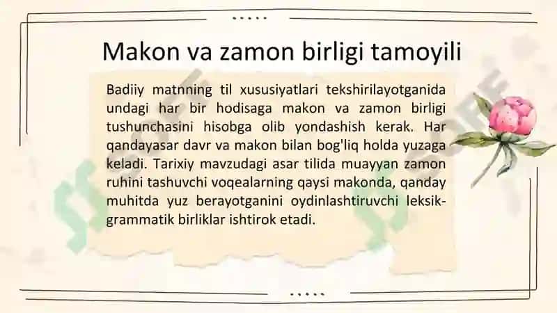 Badiiy matnlar ustida ishlash 7