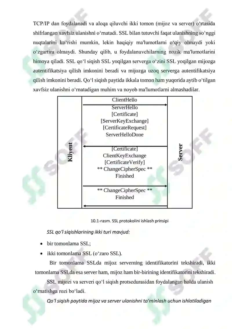 Wireshark ilovasi yordamida SSL paketini tahlili 7
