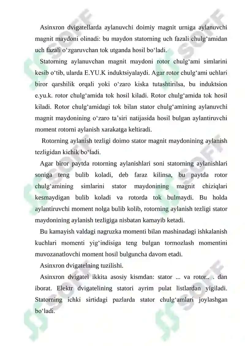 O‘ZGARUVCHAN TOK ELEKTR MASHINALARI 7