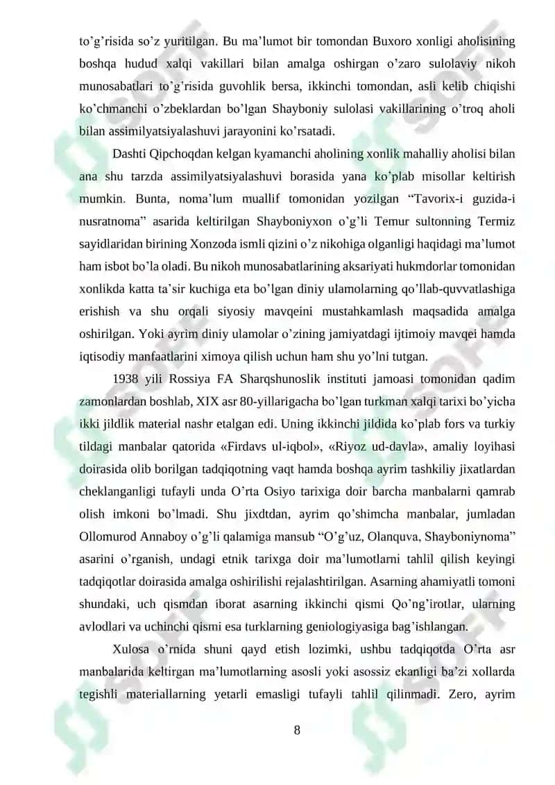 O’zbek xalqining etnik tarixi 8