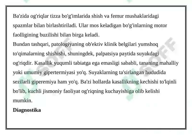 Suyakning Osteoxondropatiyasi 8