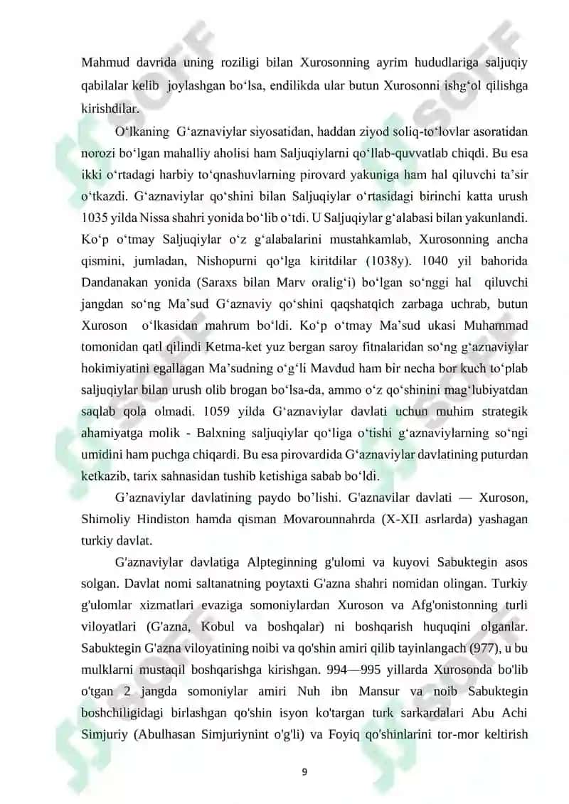 G’AZNAVIYLAR DAVLATINING TASHKIL TOPISHI 8