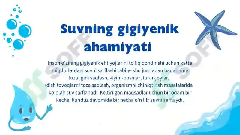 SUVNING GIGIYENASI VA EKOLOGIK MUAMMOLAR 8