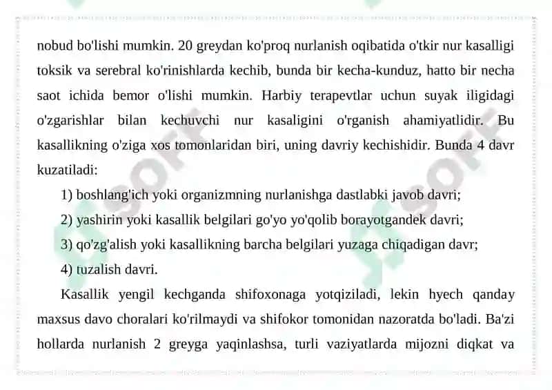 KOMBINIRLANGAN RADIATSION ZARARLANISH 8