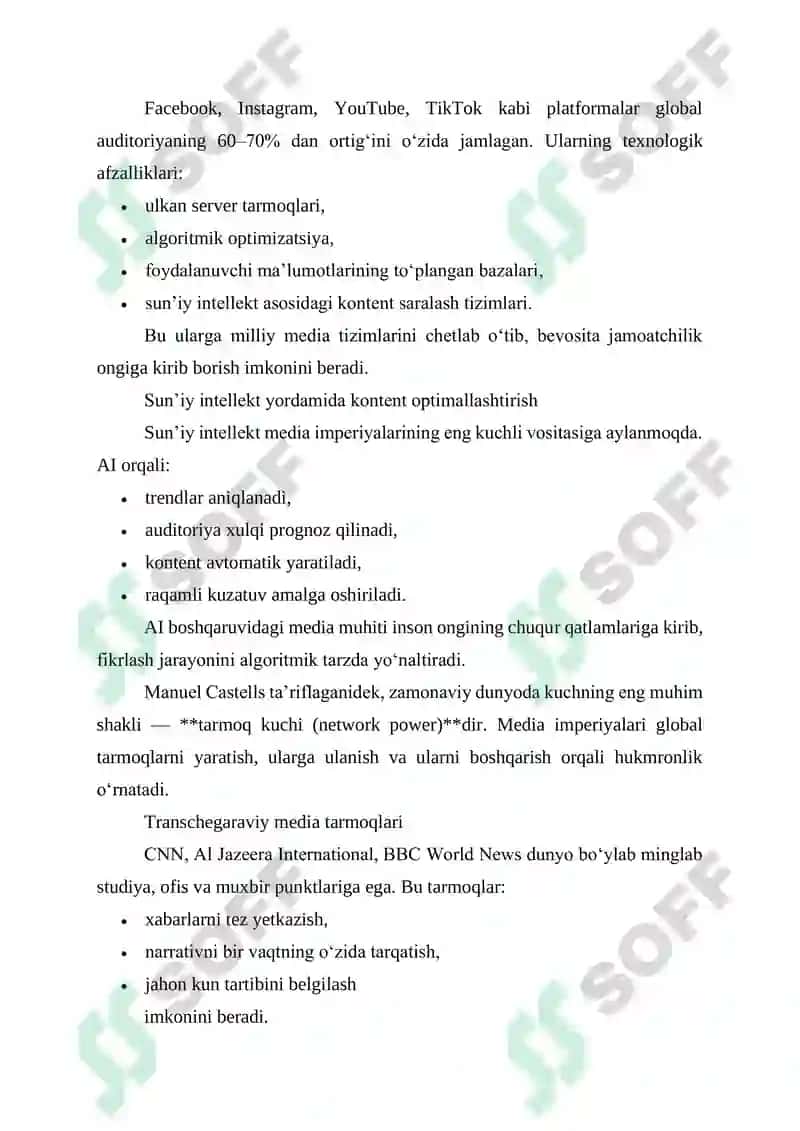 MEDIYA IMPERIYALARINING AXBOROT HUKMRONLIGINI SHAKLLANTIRISH STRATEGIYALARI 8