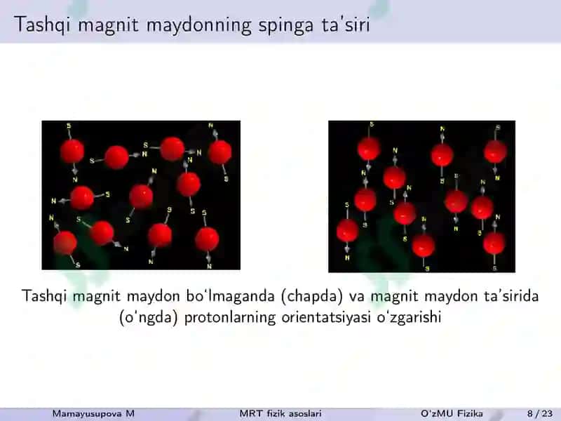 Magnit rezonans tomografiya fizik asoslari 8