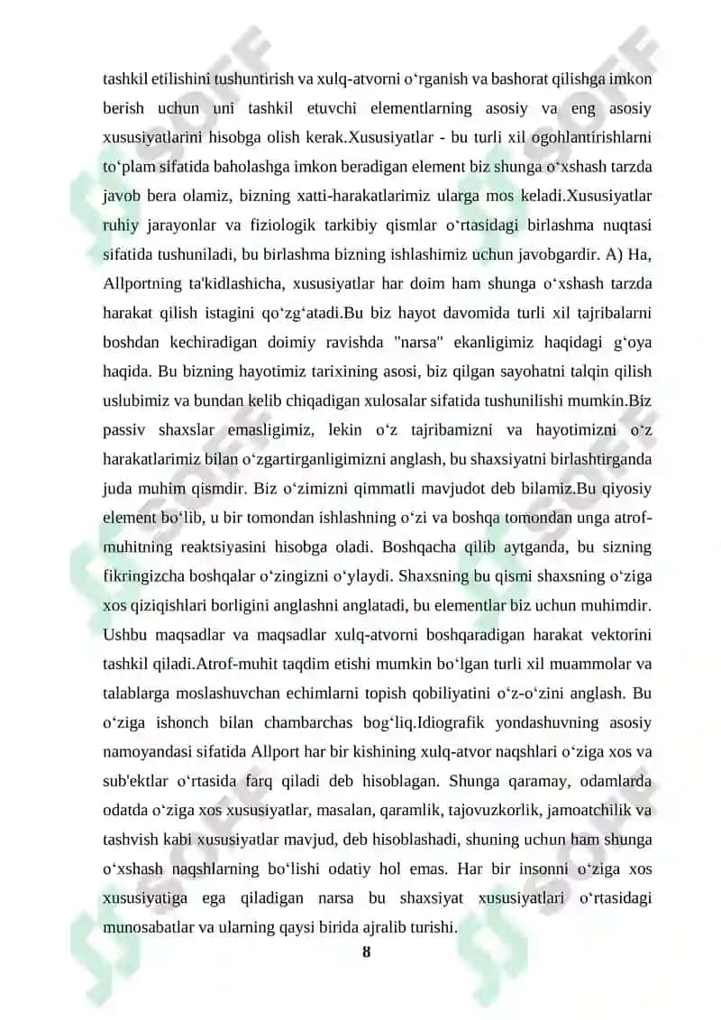 G.ALLPORT, A.MASLOU, K.RODJERS KONSEPSIYALARI 8