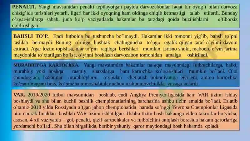 Sport o‘yinlarini (futbol, regbi) o‘qitishning nazariy, uslubiy va tashkiliy asoslari 8