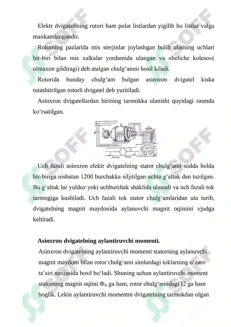 O‘ZGARUVCHAN TOK ELEKTR MASHINALARI 8