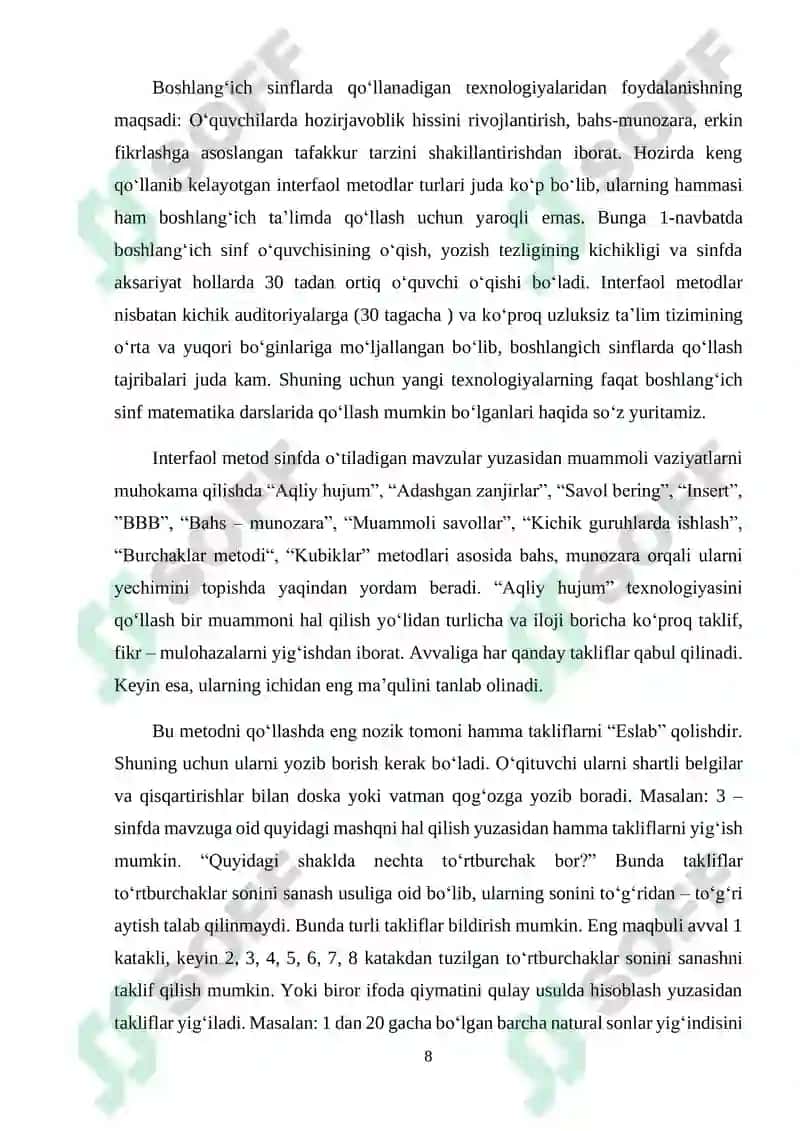 Ustun ko‘rinishida qo‘shishni o‘rgatish metodikasi 8