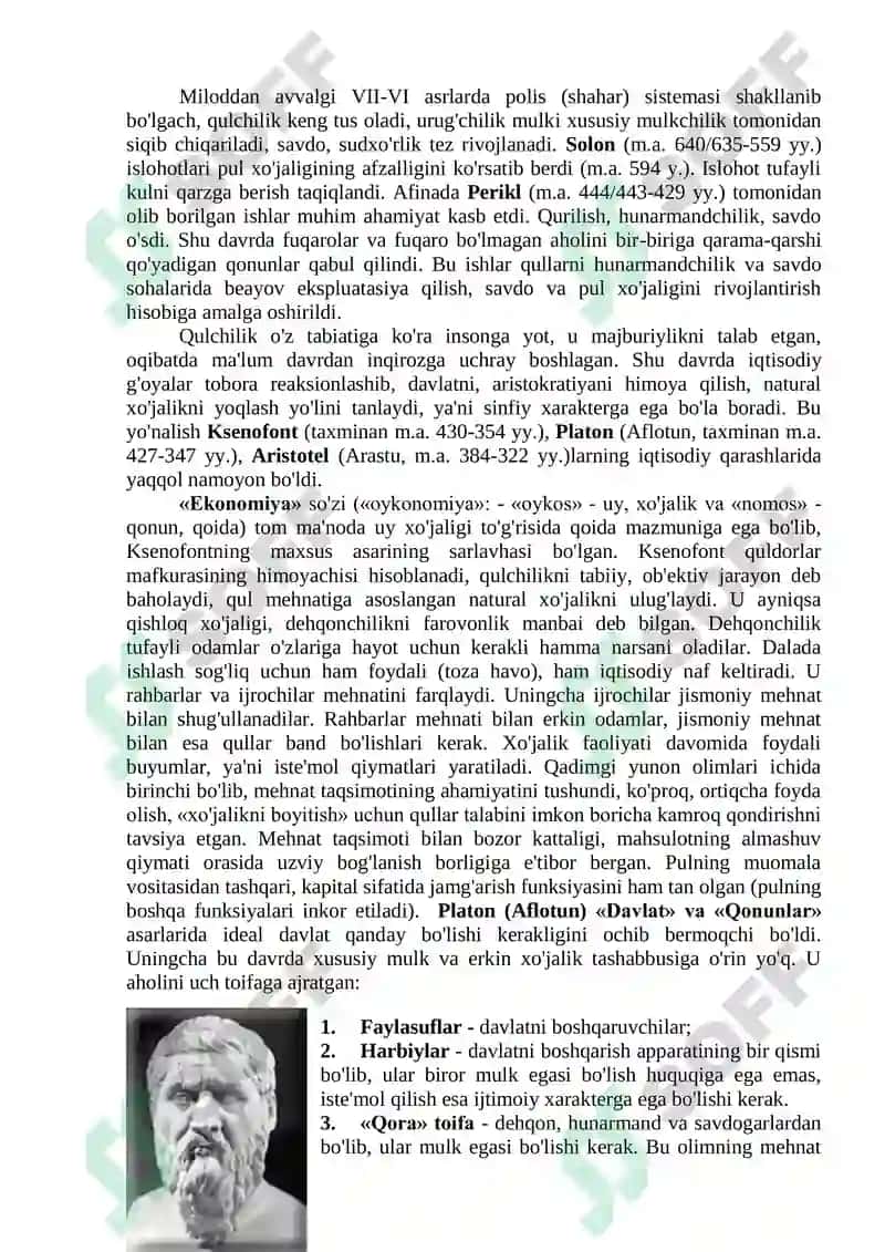 Qadimgi Osiyodagi iqtisodiy g'oyalar 8