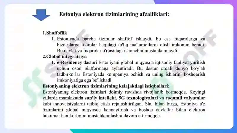 Buxgalteriya hisobini axborot elektron dasturlardan foydalanib yuritish bo’yicha jaxon tajribasi 8