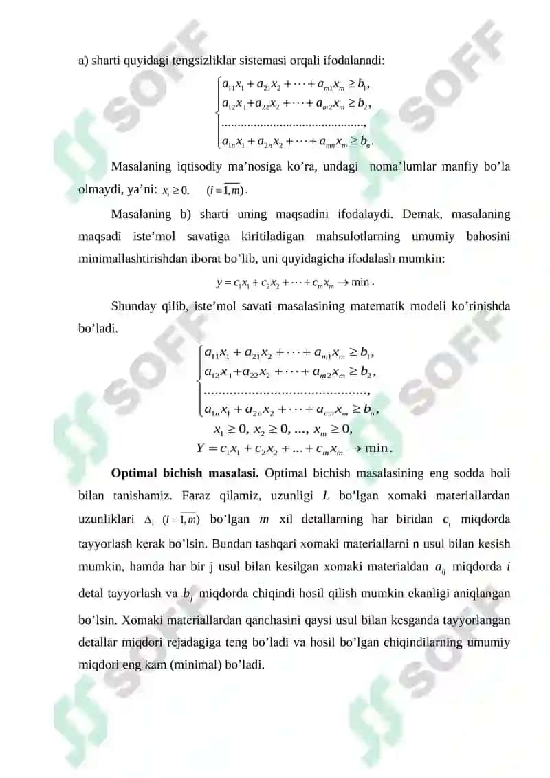 IQTISODIY MATEMATIKA fanidan о‘quv-uslubiy majmua 8