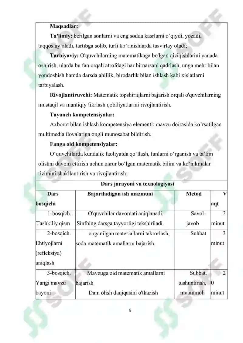 YUZ ICHIDA KOʻPAYTIRISH VA BO`LISHGA O'RGATISH METODIKASI 8