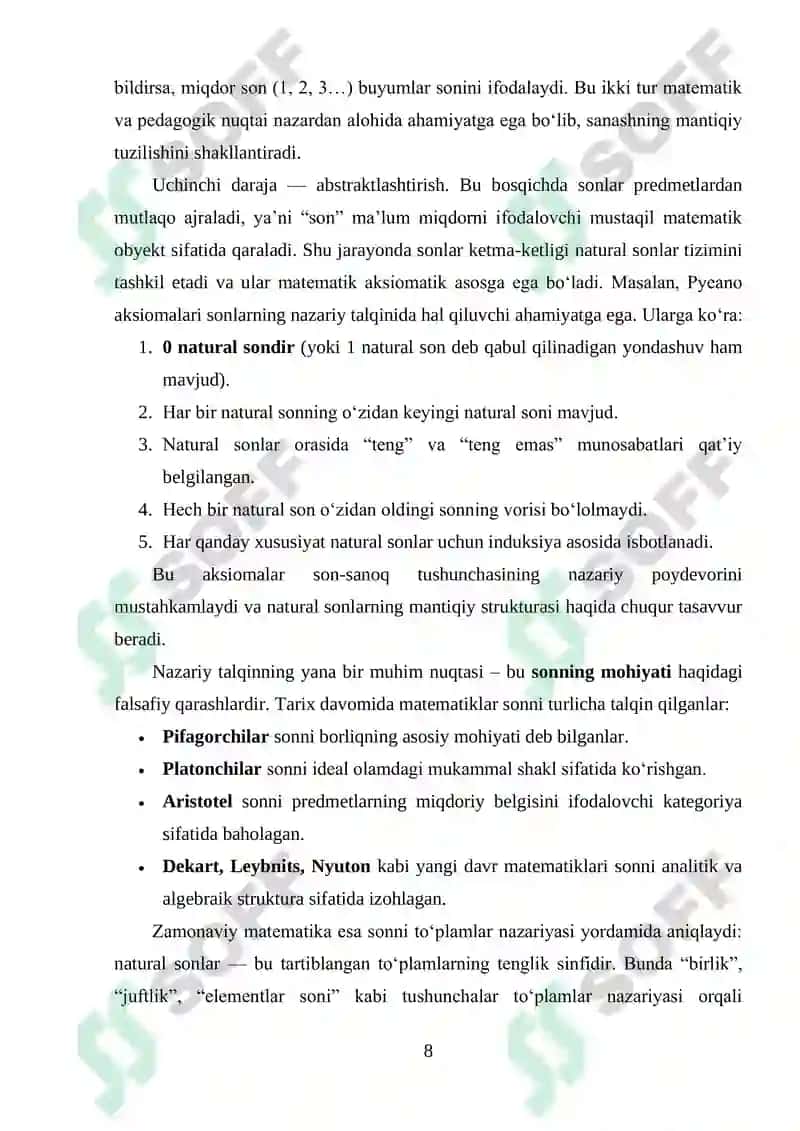 Bolalarda Elementar Matematik Tasavvurini Shakllantirish 8