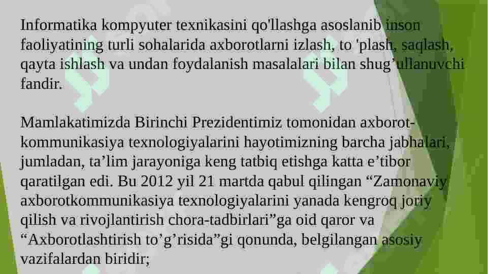 Pedagogik texnologiyalar orqali informatika fanini uqitish 4