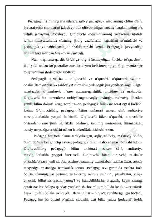 Pedagogik nizolarni bartaraf qilishda adolat mezoni 4