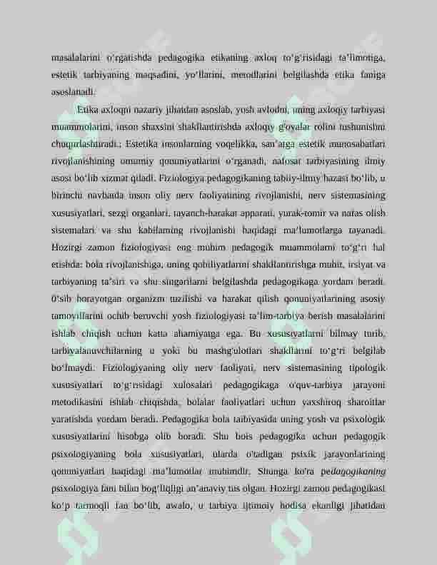 Maktabgacha ta'lim pedagogikasi fanining predmeti maqsadi va vazifalari 4