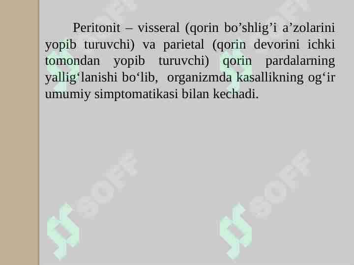 peritonit